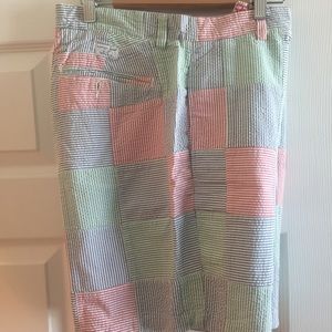 Vineyard Vines Patchwork Seersucker Shorts